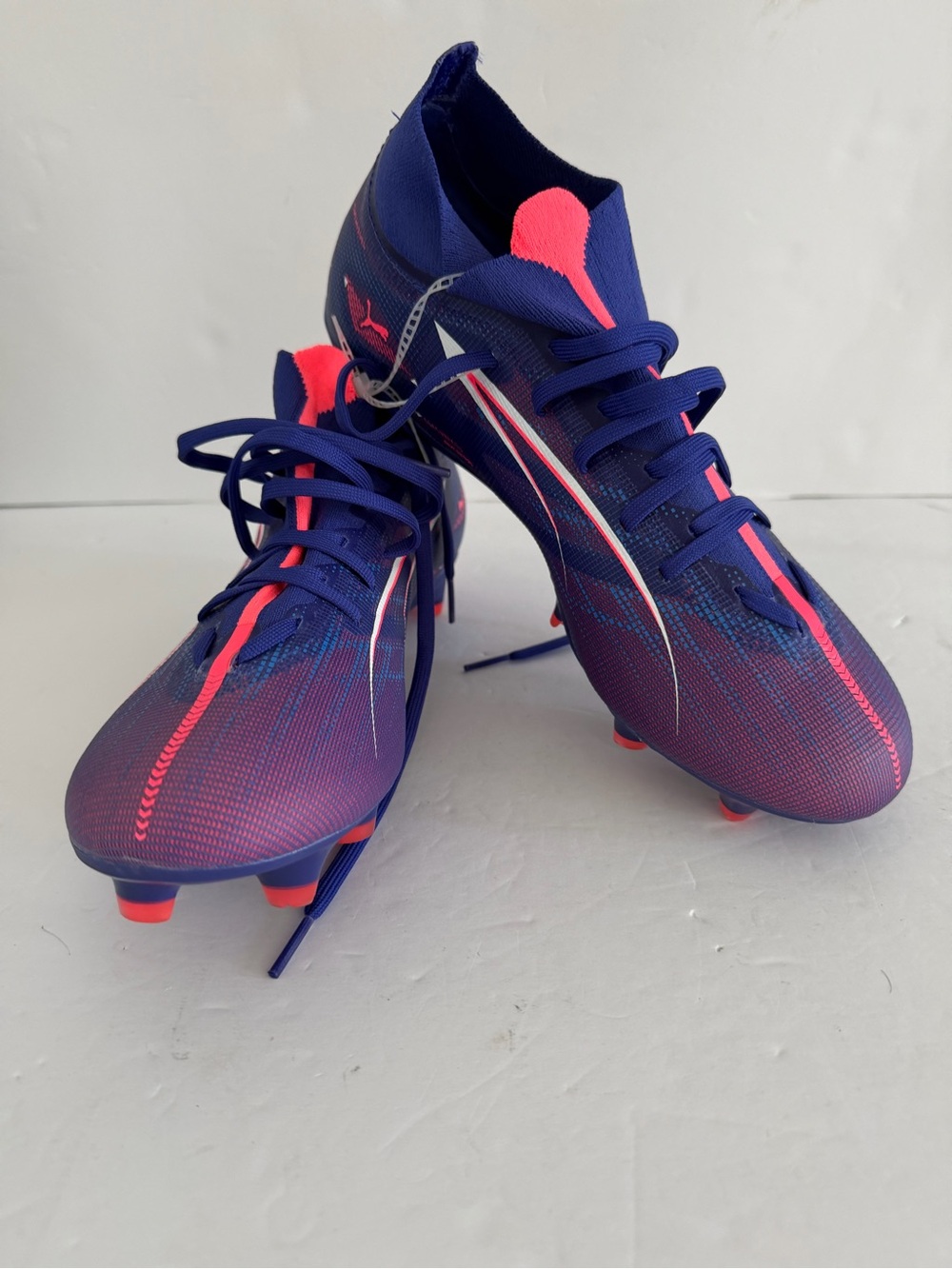 Puma Ultra Soccer Cleats Unisex Men's 6.5 / Women's 8 Blue Neon Pink FG/AG New